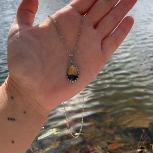 Butterfly Wing Pendant Necklace Stainless Steel